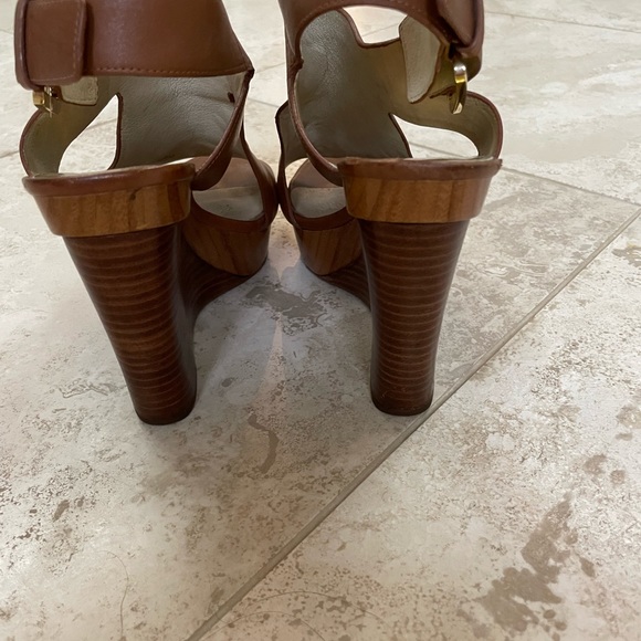 Michael Kors Brown Josephine Wedge Sandal Woman 7 - Picture 3 of 7